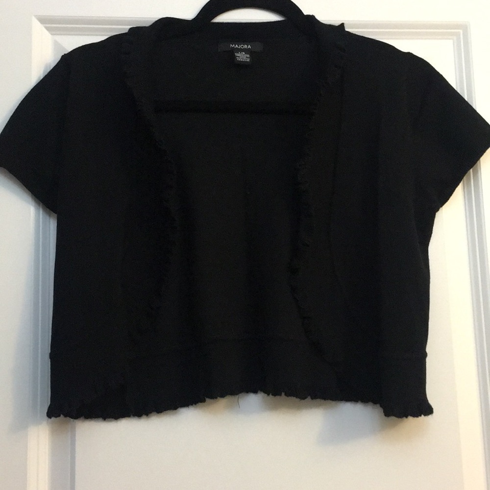 Ruffle Trim Shrug